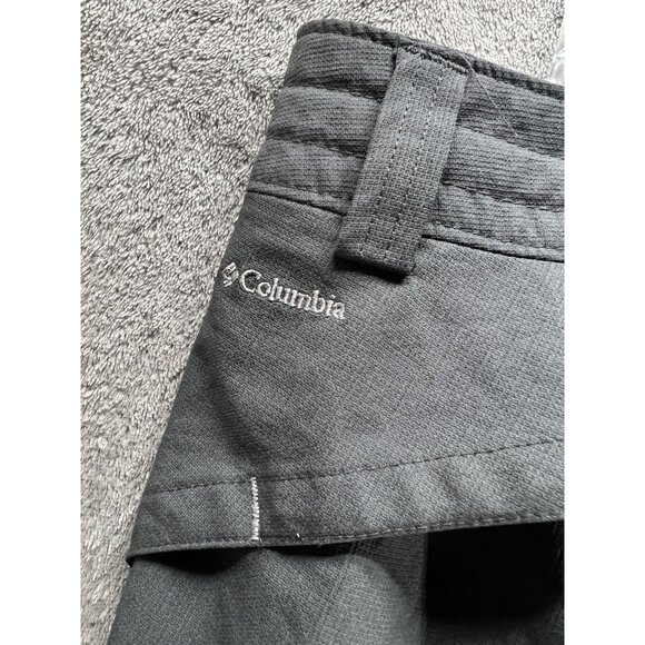 Columbia OMNI-SHADE 10 Gray 100% Nylon Stretch Pocket Outdoor Hiking Shorts - Picture 3 of 5
